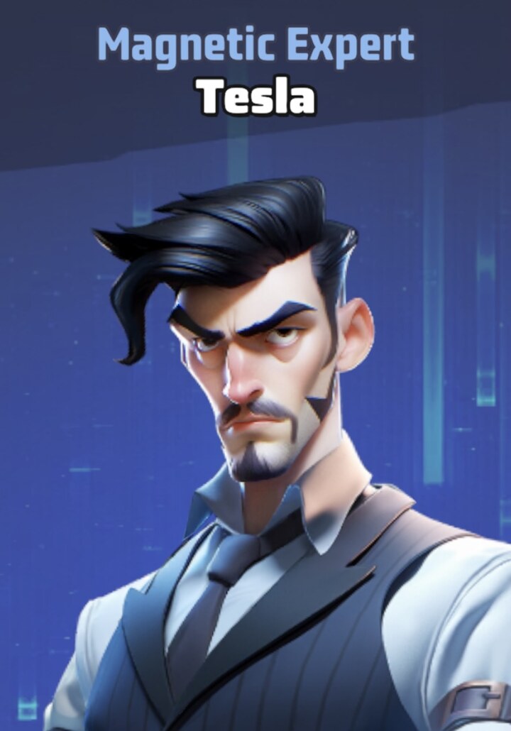 Tesla character portrait