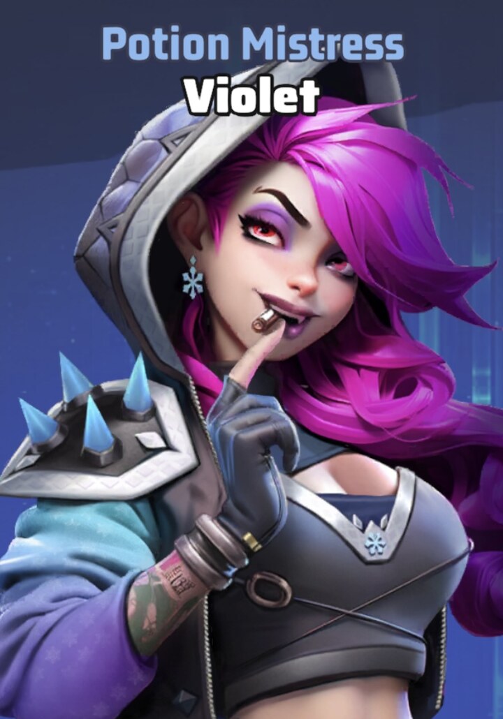 Violet character portrait